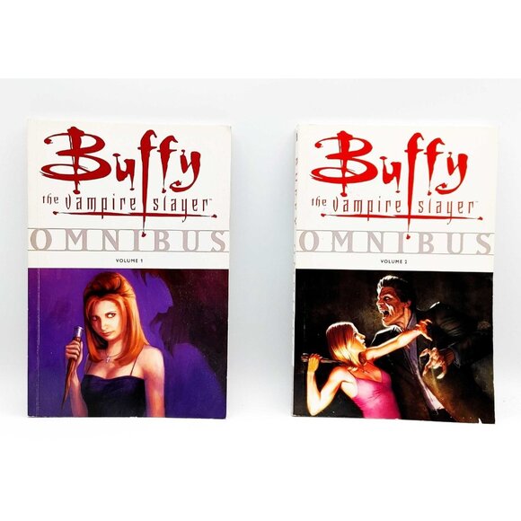 Buffy The Vampire Slayer Omnibus Volumes 1 & 2 Lot Graphic Novel Books 2007 - Picture 1 of 2